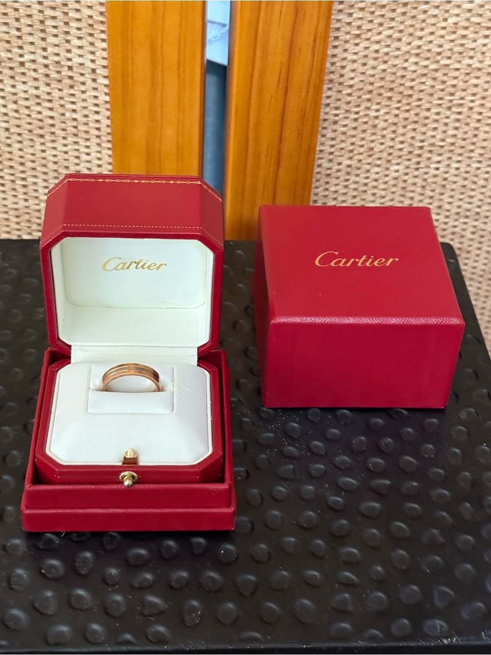 Cartier Vendôme Louis Cartier tri-color 18K gold wedding band - Picture 2 of 7